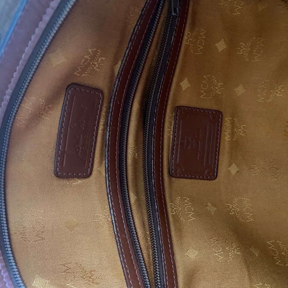 MCM Cognac Vasetos Travel Bag with Iconic Monogram - Picture 7 of 10